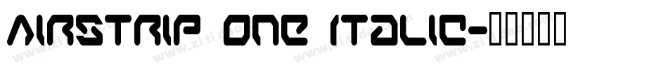 Airstrip One Italic字体转换